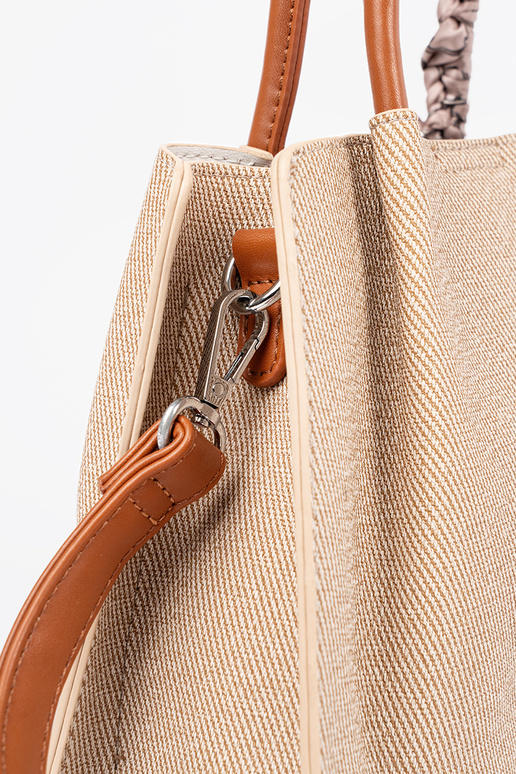 Petit sac gris avec une poignée