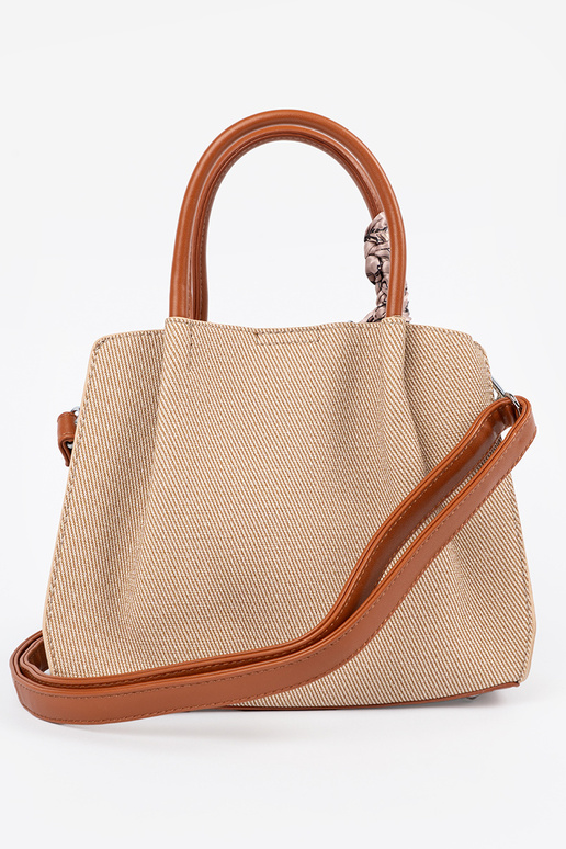 Petit sac gris avec une poignée