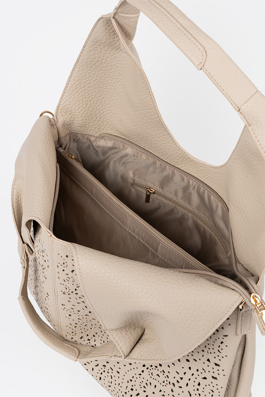 Sac à main en dentelle couleur ivoire