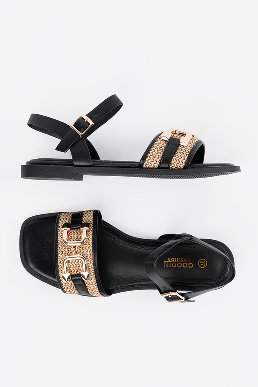 Sandales noires pour femmes avec...