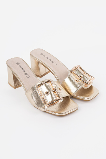Chaussons dorés pour femmes... 2