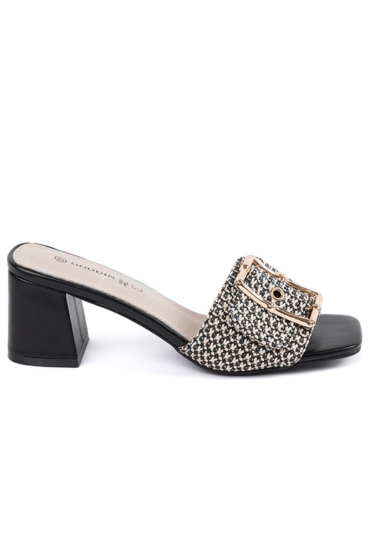 Chaussons noirs et blancs pour femmes...