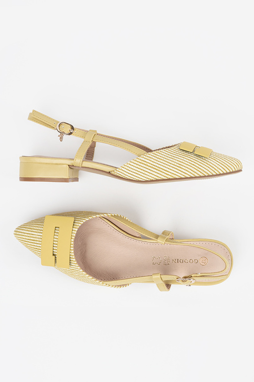 Sandales jaunes pour femmes avec...