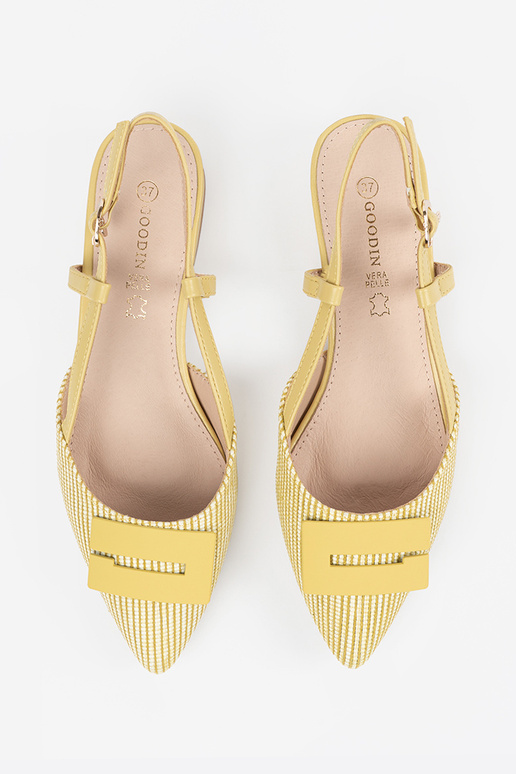 Sandales jaunes pour femmes avec...