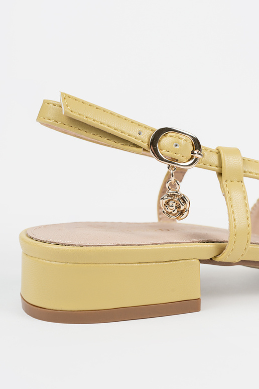 Sandales jaunes pour femmes avec...