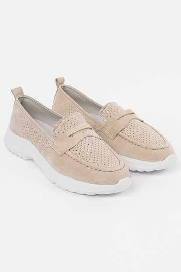 Mocassins en cuir sable... 2