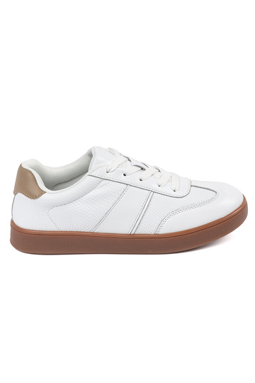 Baskets en cuir velours...