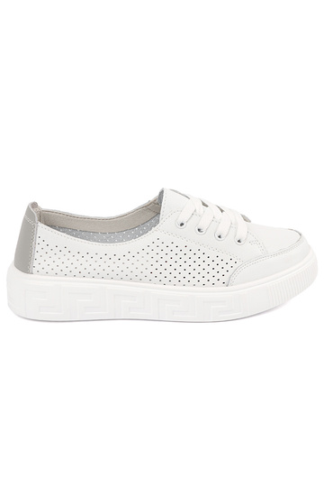 Baskets en cuir velours...