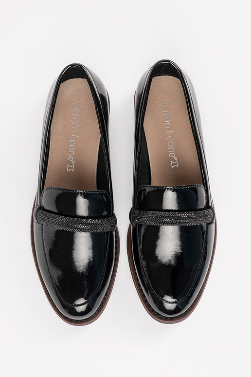 Mocassins noirs pour femmes avec... Mocassins noirs pour femmes avec...