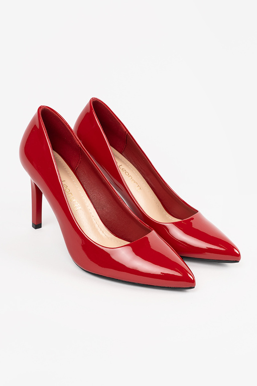 Chaussures à talons rouges en cuir...