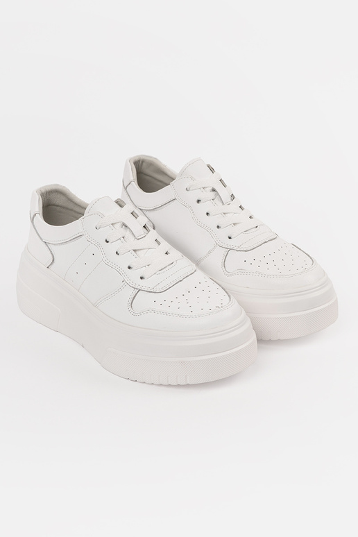 Baskets blanches en cuir pour femmes... Baskets blanches en cuir pour femmes...