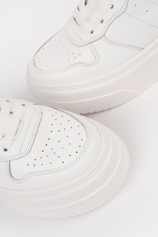 Baskets blanches en cuir pour femmes... Baskets blanches en cuir pour femmes...