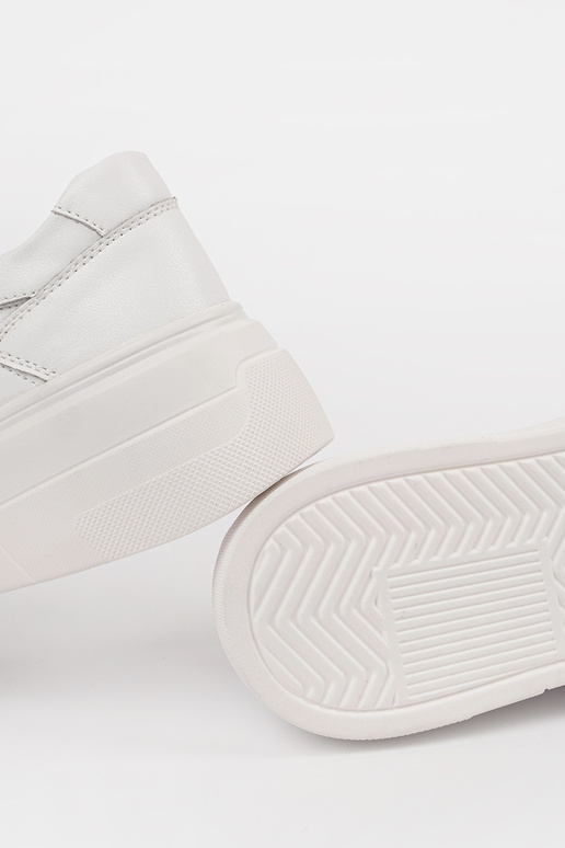 Baskets blanches en cuir pour femmes... Baskets blanches en cuir pour femmes...