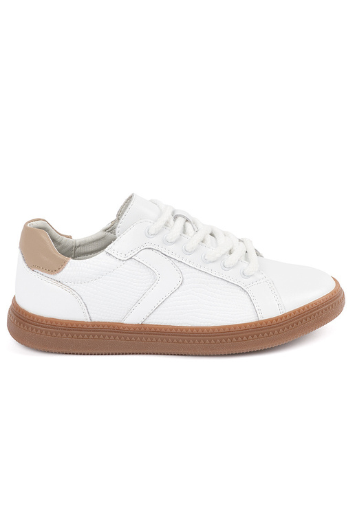 Baskets en cuir blanches pour femmes...