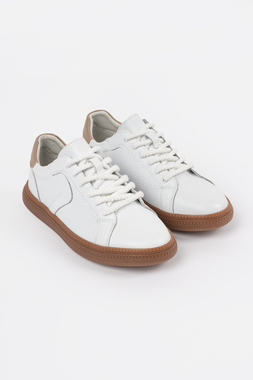 Baskets en cuir blanches... 2
