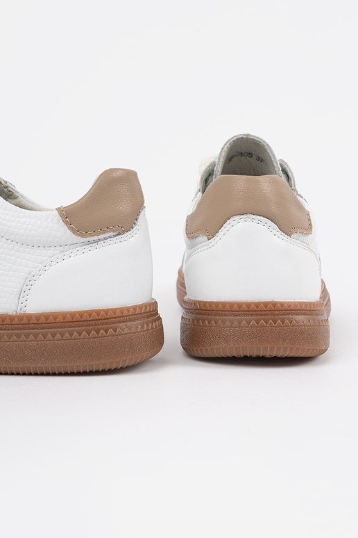 Baskets en cuir blanches pour femmes...