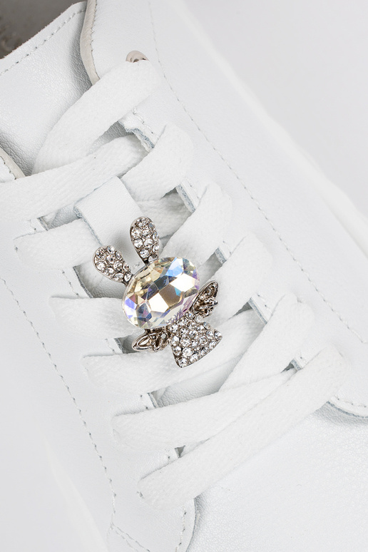 Baskets en cuir blanches pour femmes...