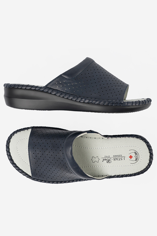 Chaussons avec inserts en cuir de...