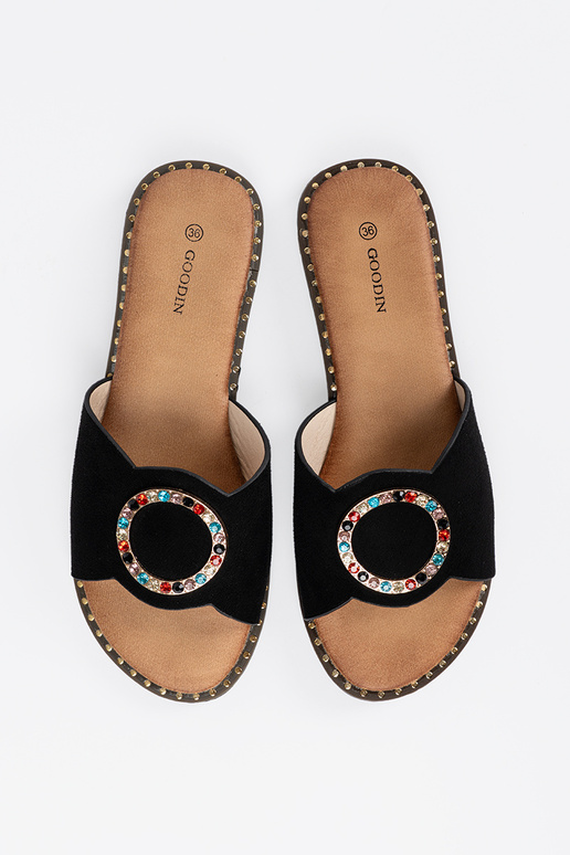 Chaussons pour femmes avec boucles et...