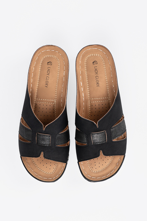 Chaussons pour femmes de couleur noire