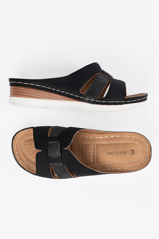 Chaussons pour femmes de couleur noire