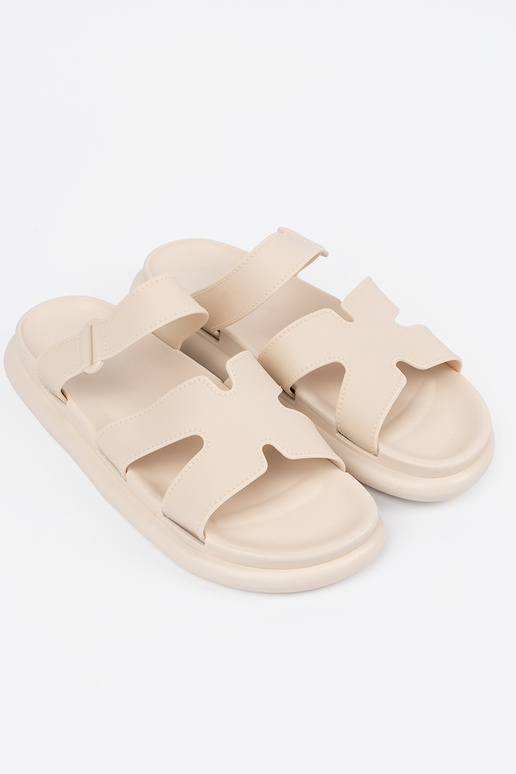 couleur ivoire Chaussons femmes sur...