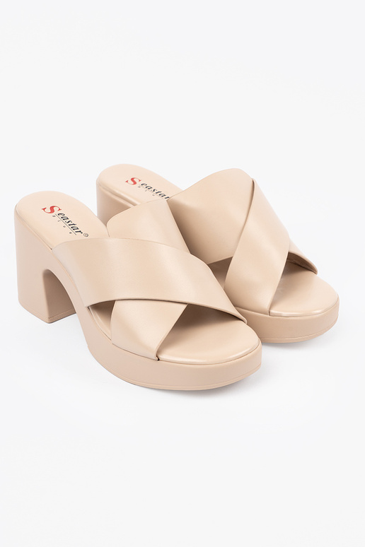 beige Chaussons sur le talon beige Chaussons sur le talon