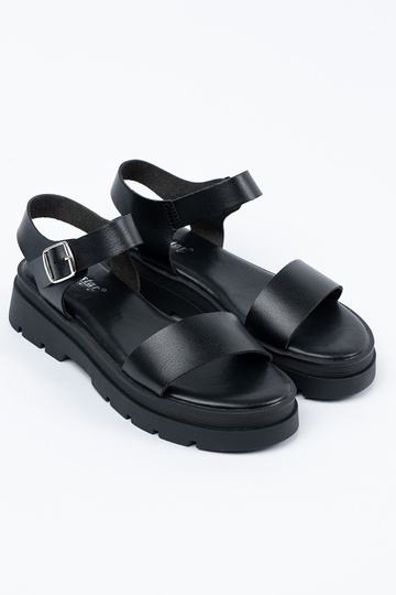 Sandales noires femme avec... 2