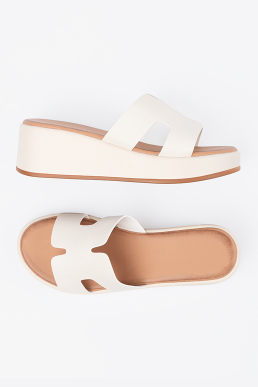 Mules beige vif pour femmes avec...