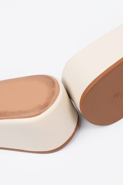 Mules beige vif pour femmes avec...