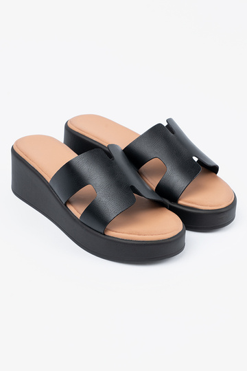 Chaussons noirs femme avec... 2