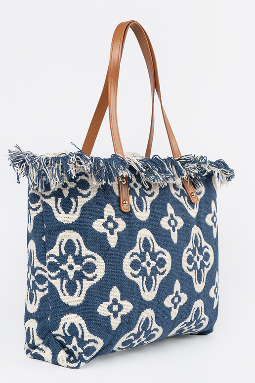Sac de plage / tote bag à franges