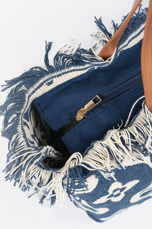 Sac de plage / tote bag à franges