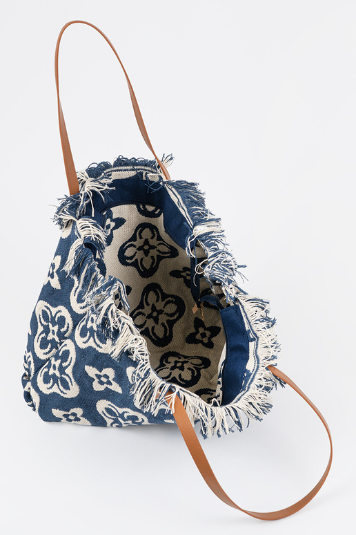 Sac de plage / tote bag à franges