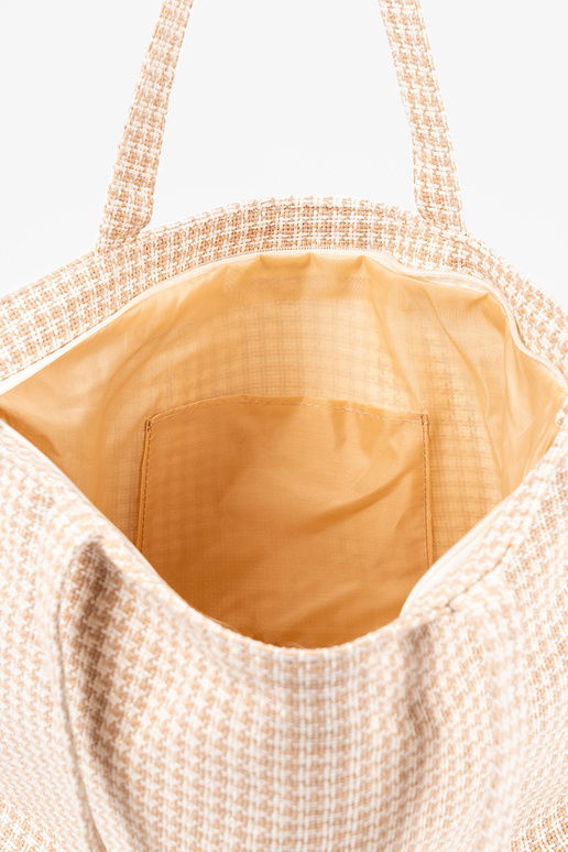 Sac de plage avec motif à carreaux...