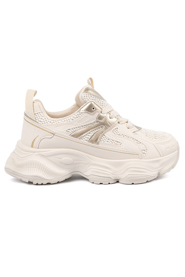 Baskets couleur ivoire de...