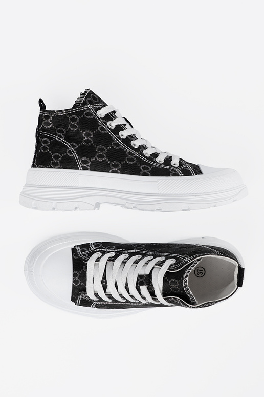 Chaussures noires avec lacets et...