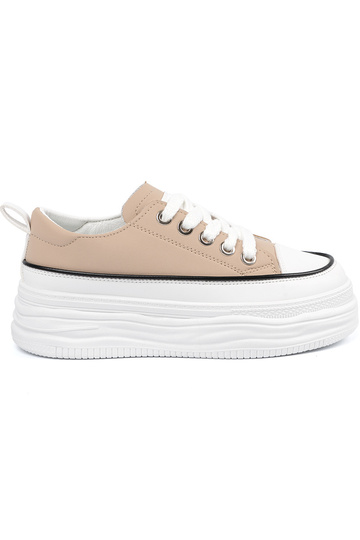 Baskets couleur sable avec...