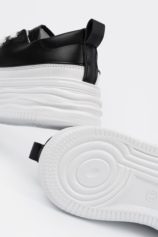 Chaussures décontractées noir et...