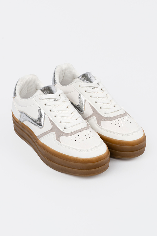 Baskets blanches pour femmes de style...