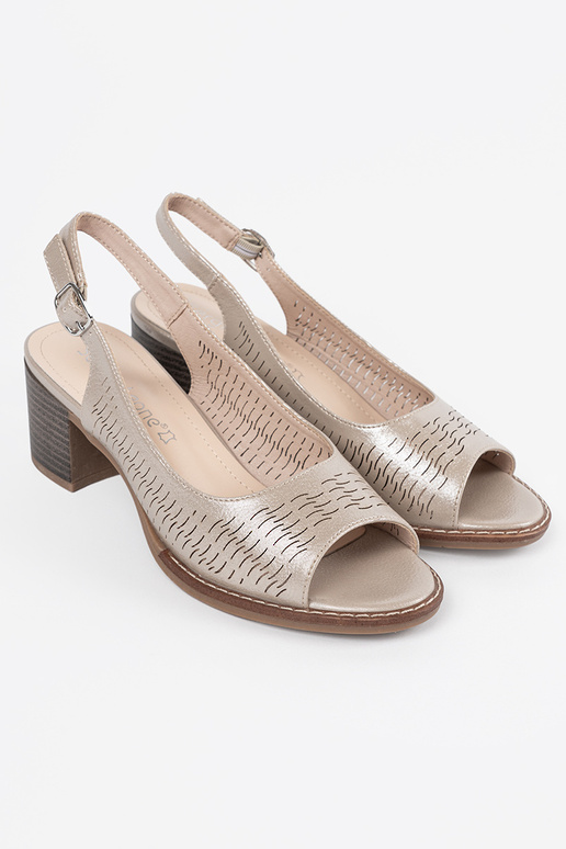 Bottines dorées pour femmes à petit...