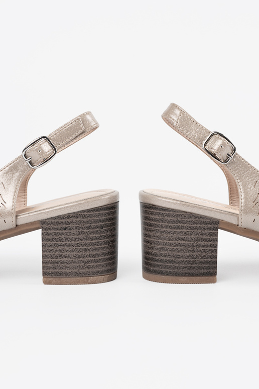 Bottines dorées pour femmes à petit...