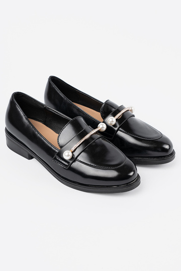 Mocassins vernis noirs avec... 2