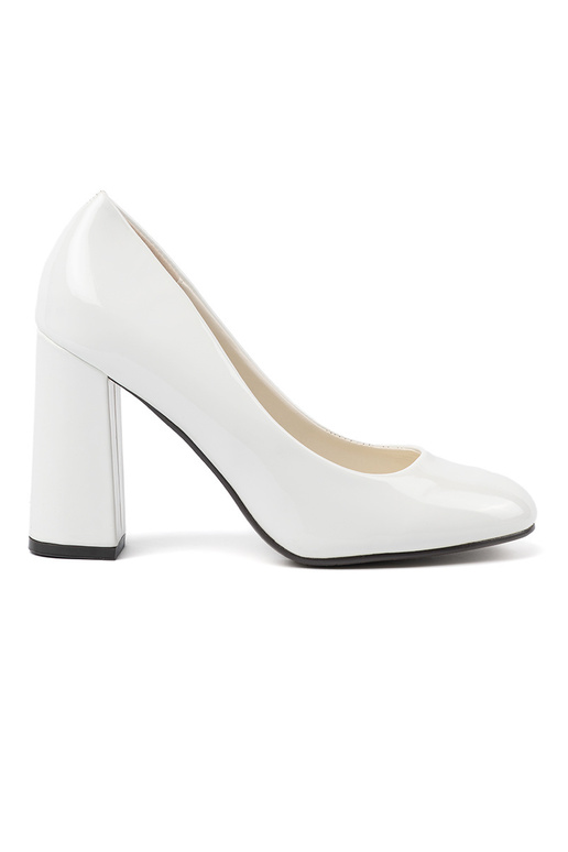 Escarpins vernis blancs