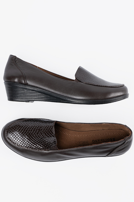 Mocassins bruns à plateforme