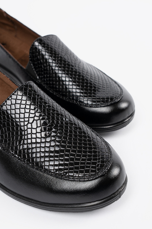 Bottines pour femmes avec texture cuir