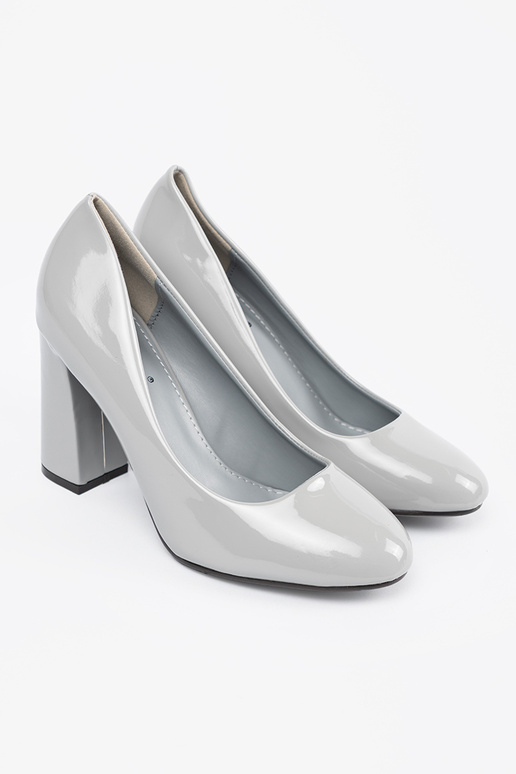 Escarpins laqués gris Escarpins laqués gris