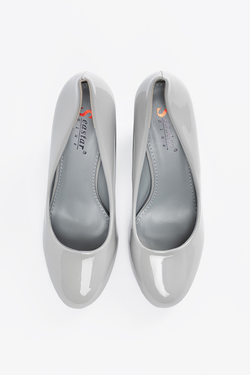 Escarpins laqués gris Escarpins laqués gris