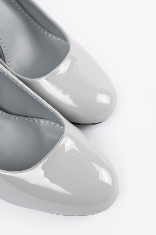 Escarpins laqués gris Escarpins laqués gris