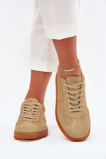 en daim Chaussures modèle baskets Féminin Big Star RR274849 HI-POLY SYSTEM beige 2